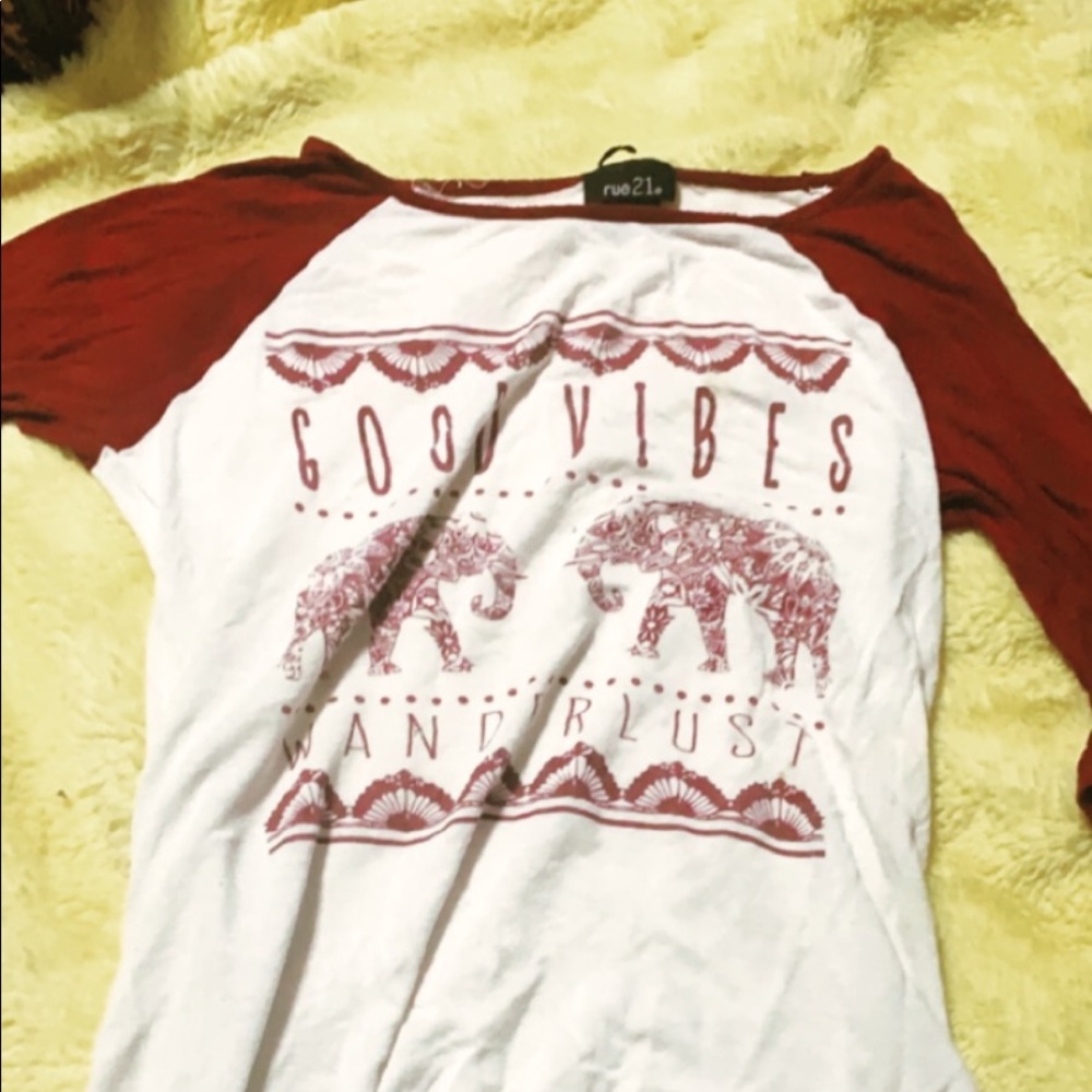 rue 21 good vibes shirt